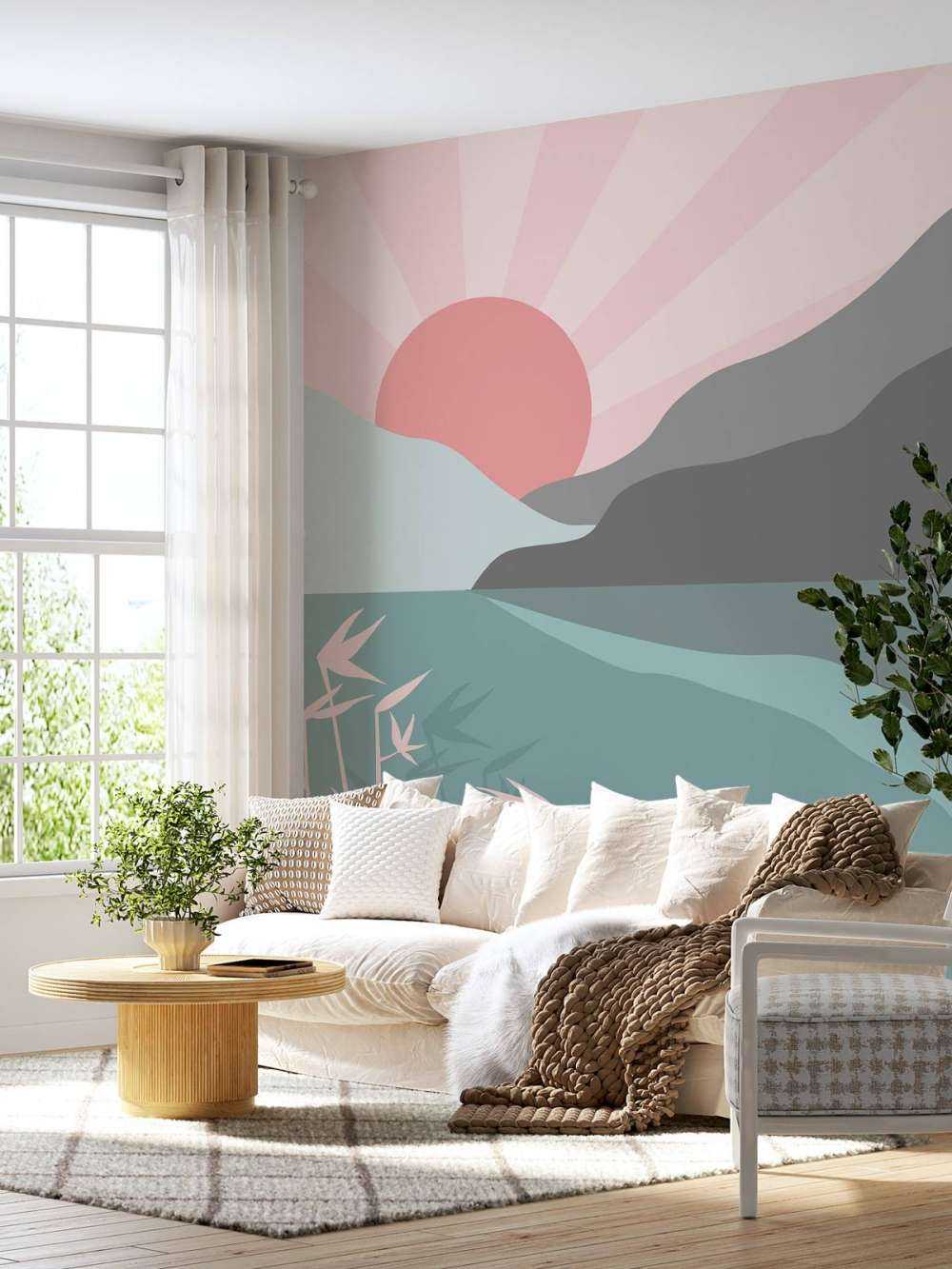 Illustratie van een mooi uitzicht