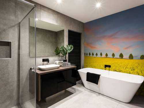 Veld vol gele bloemen
