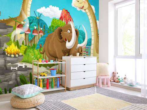 Dino's en een mammoet
