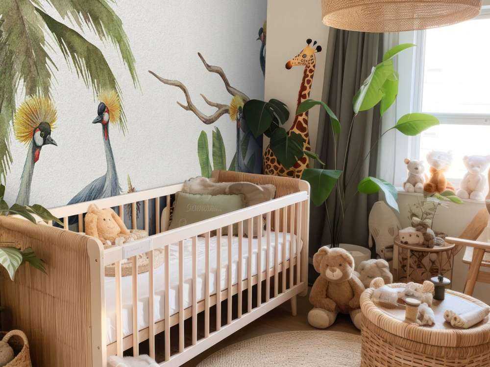 Jungle met kraanvogels