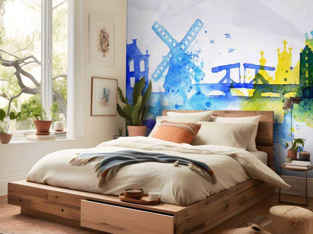 Silhouet overlay van Amsterdam