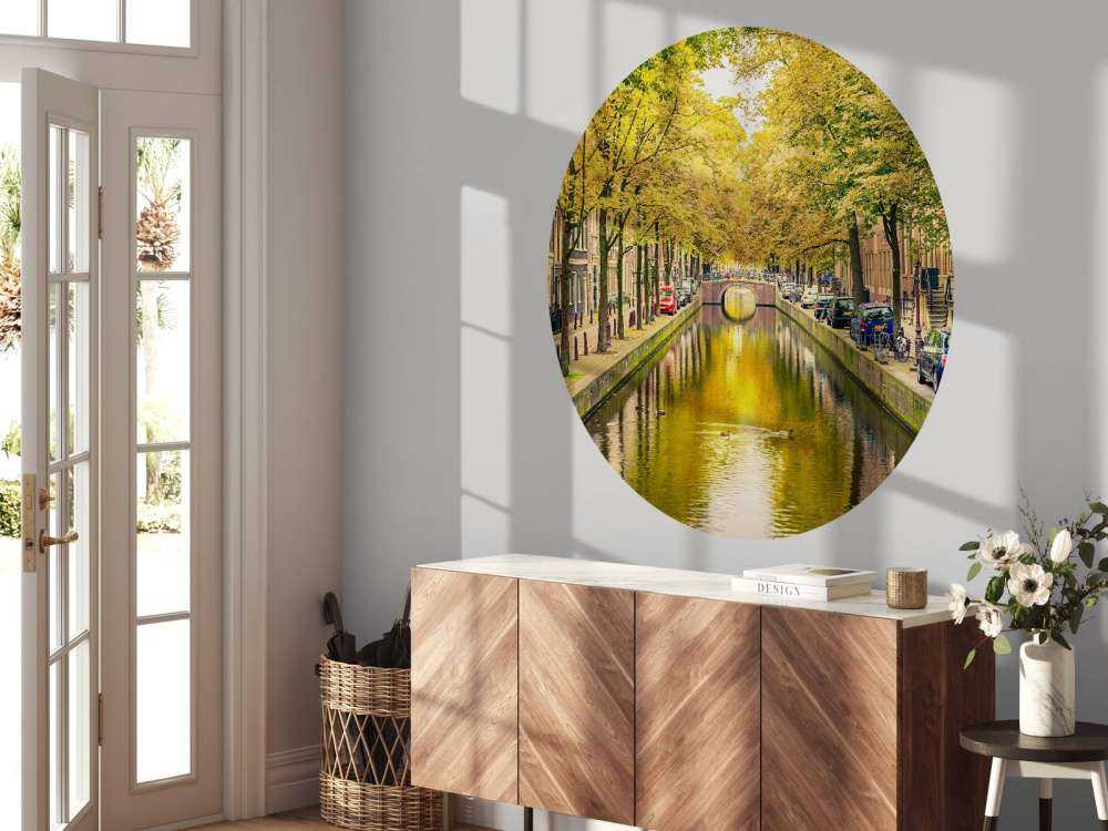Brug over een kanaal in Amsterdam