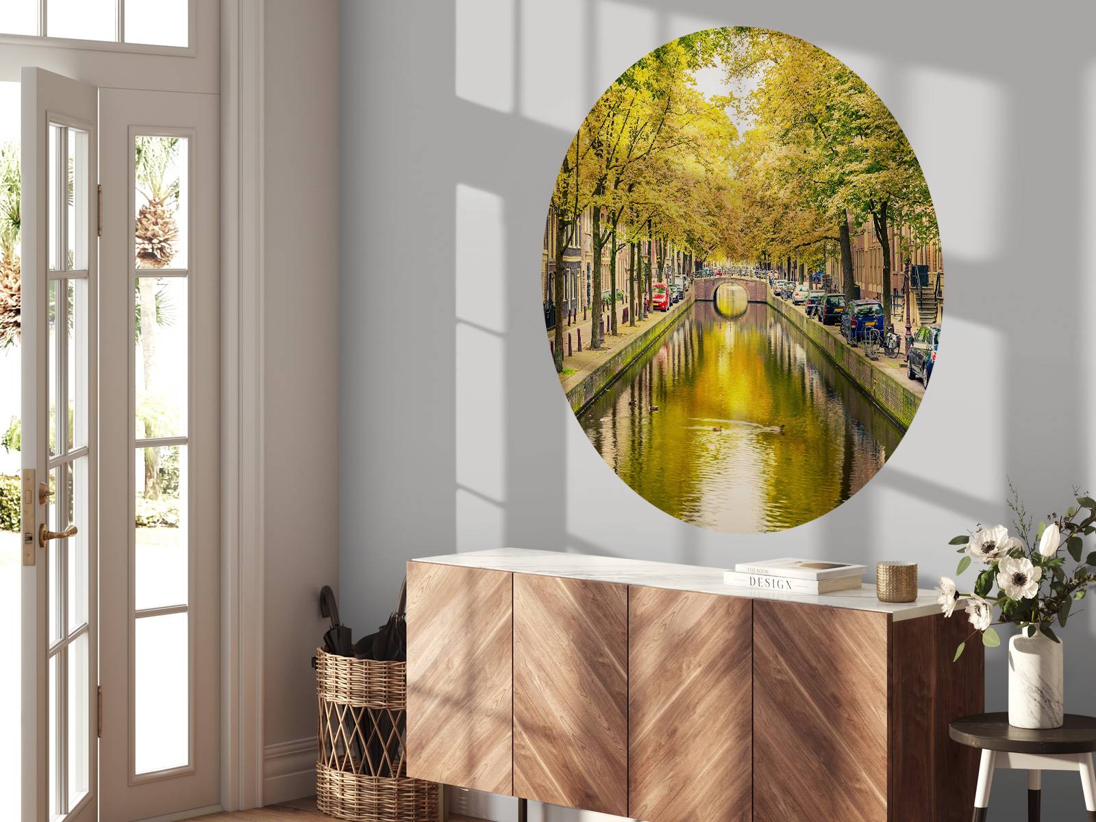 Brug over een kanaal in Amsterdam