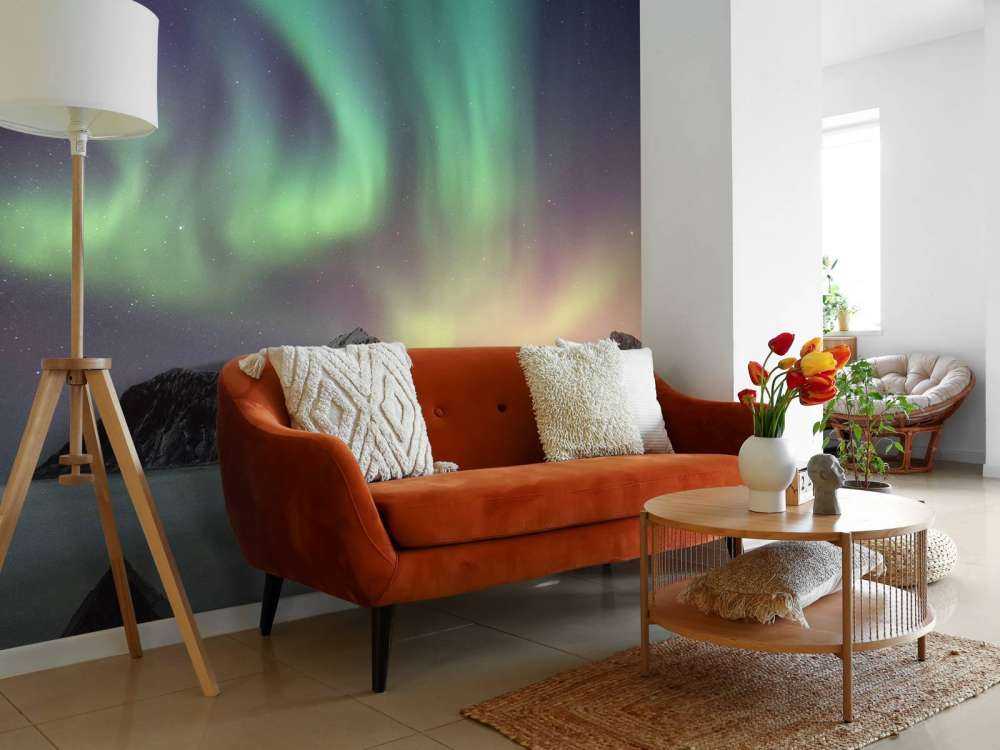 Verlichte nacht door Noorderlicht