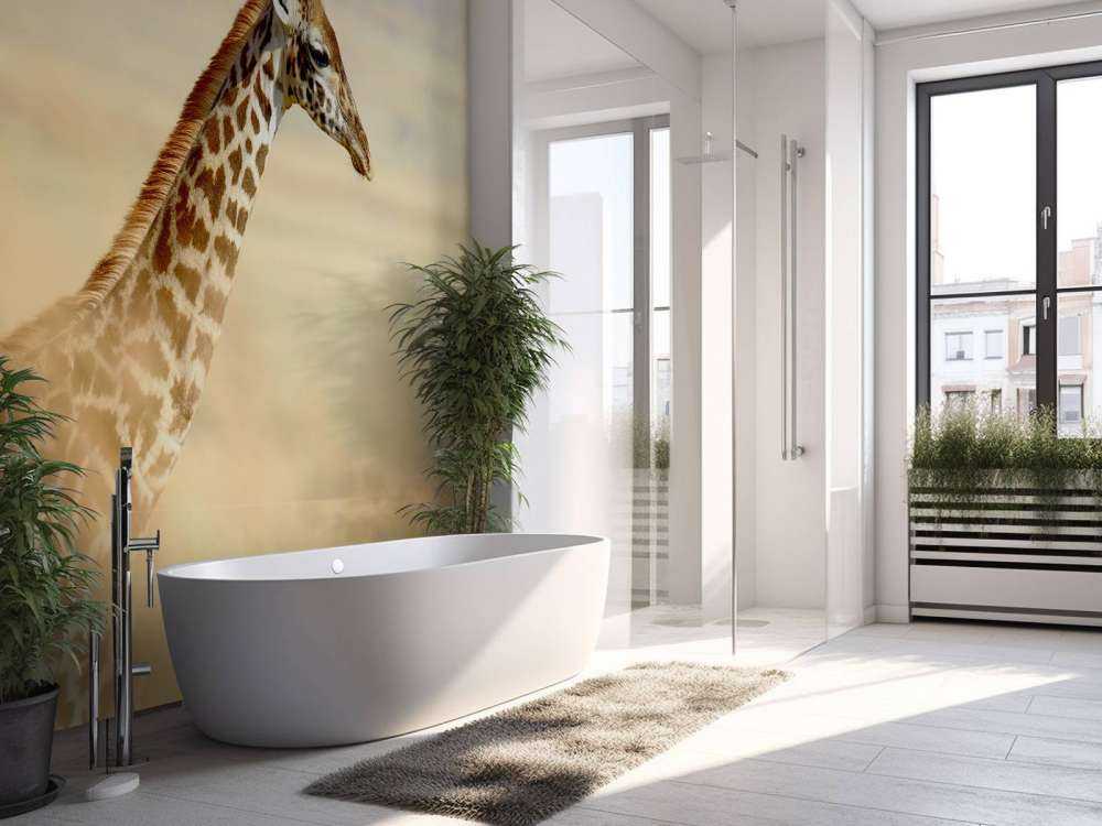 Giraffe in Nationaal Park van Kenia