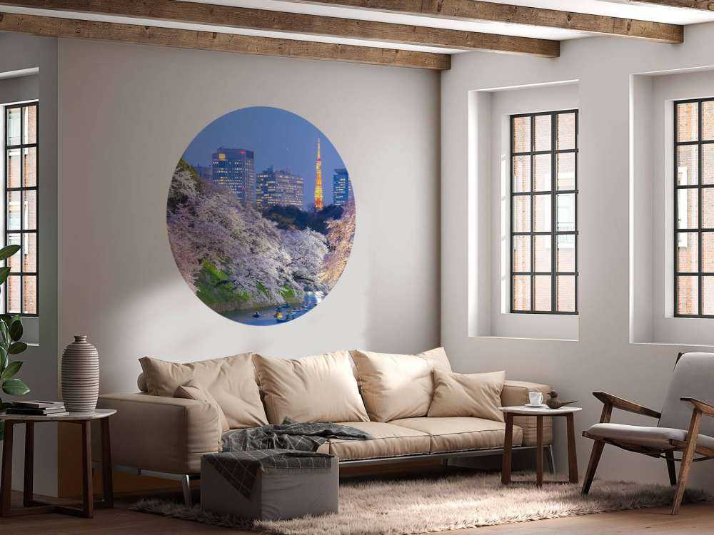 Sakura kersenbloesem met de Tokyo Tower op de achtergrond