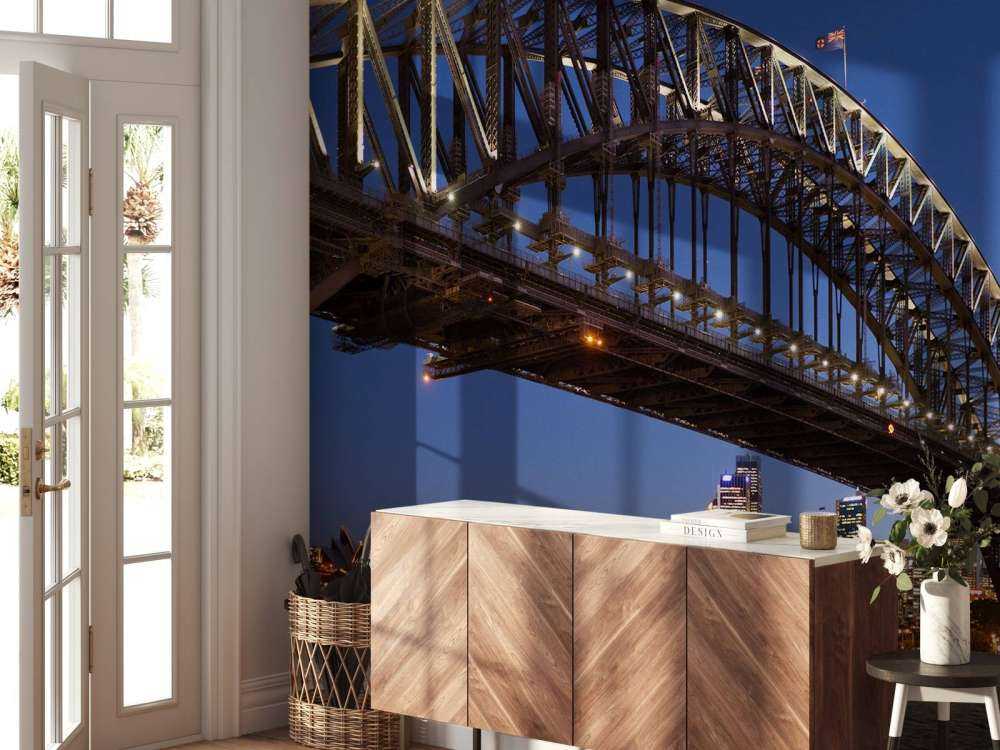 Sydney Harbour Bridge in de avond