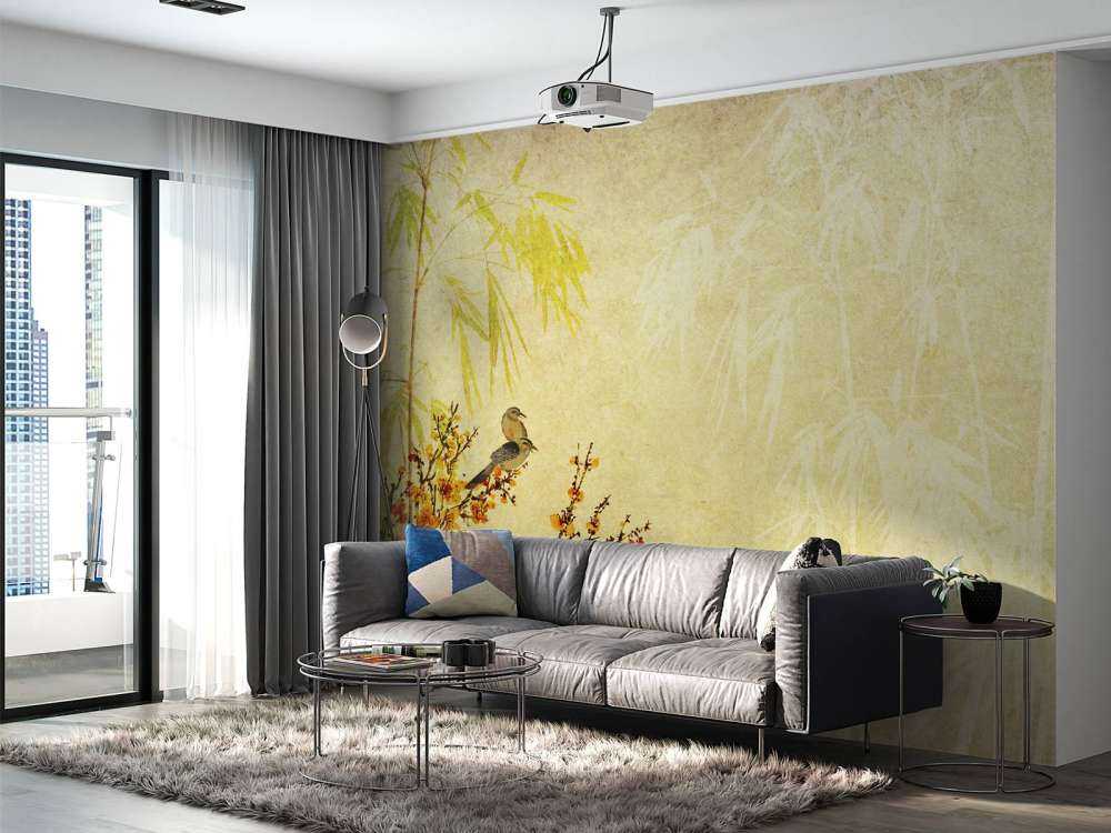 Chinees schilderij met kersenbloesem