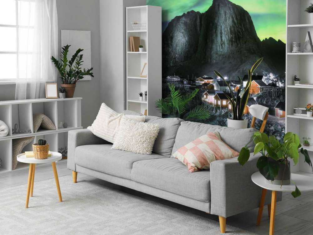 Noorderlicht boven Hamnøy