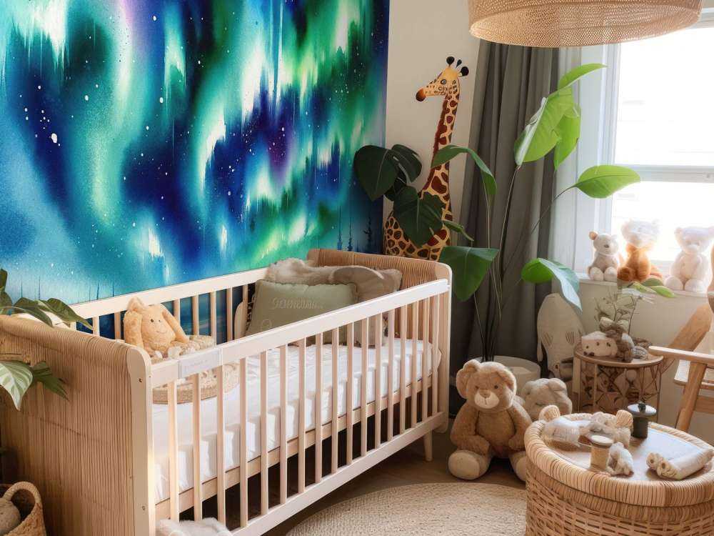 Arctic Fox and Northern Lights