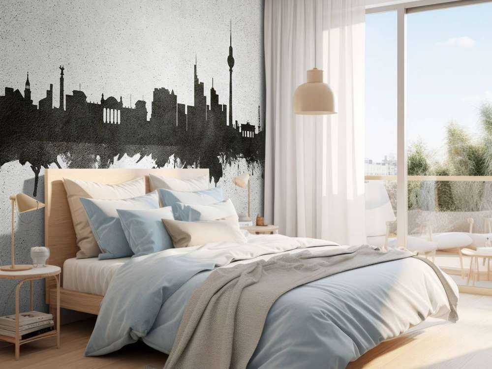 Waterverf skyline, Berlijn 