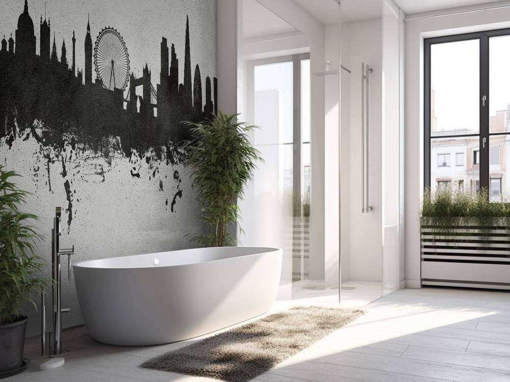 Waterverf skyline, Londen