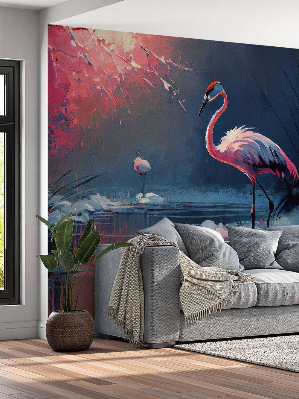 Flamingo Reflectie Symfonie