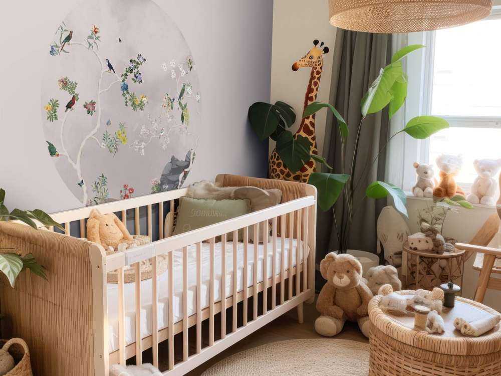 Birds in Garden Panorama 4