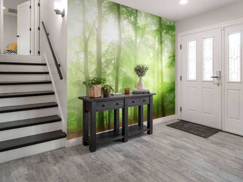 Groen bos panorama