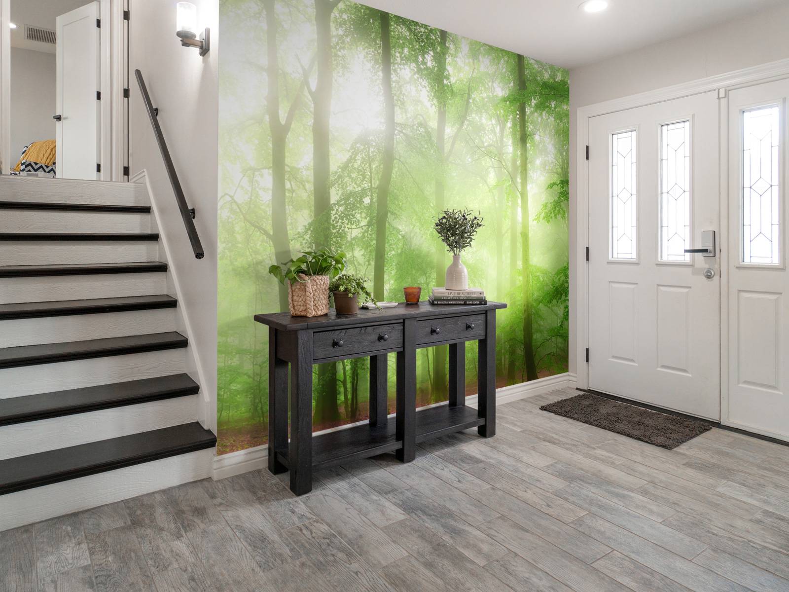 Groen bos panorama