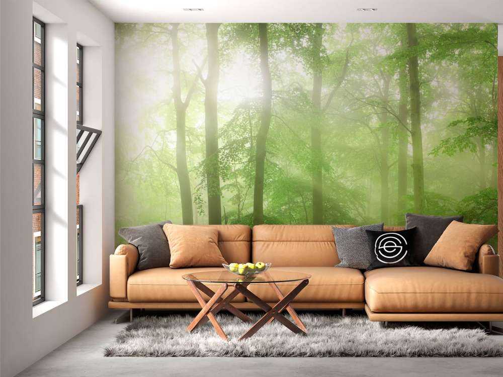 Groen bos panorama