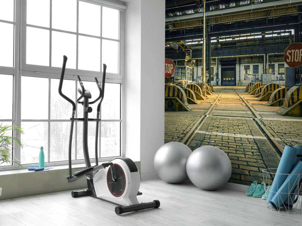 Verlaten industrie hal