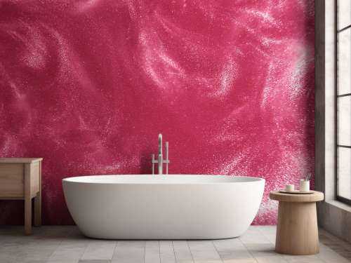 Roze glitterdeeltjes