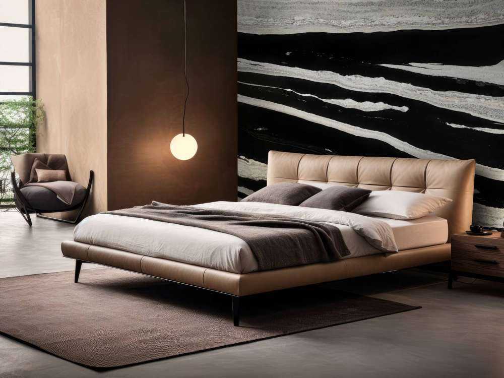 Zwart marmer met witte aders