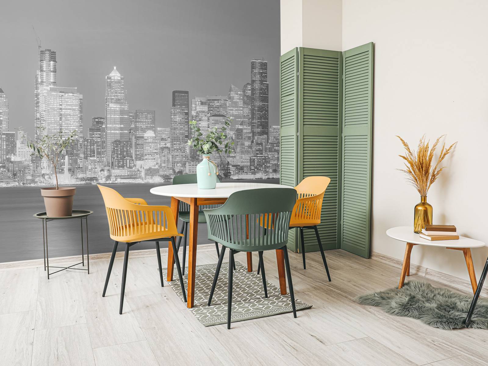 Skyline Seatlle in zwart - wit