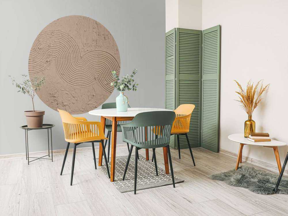 Zen garden structuur in taupe