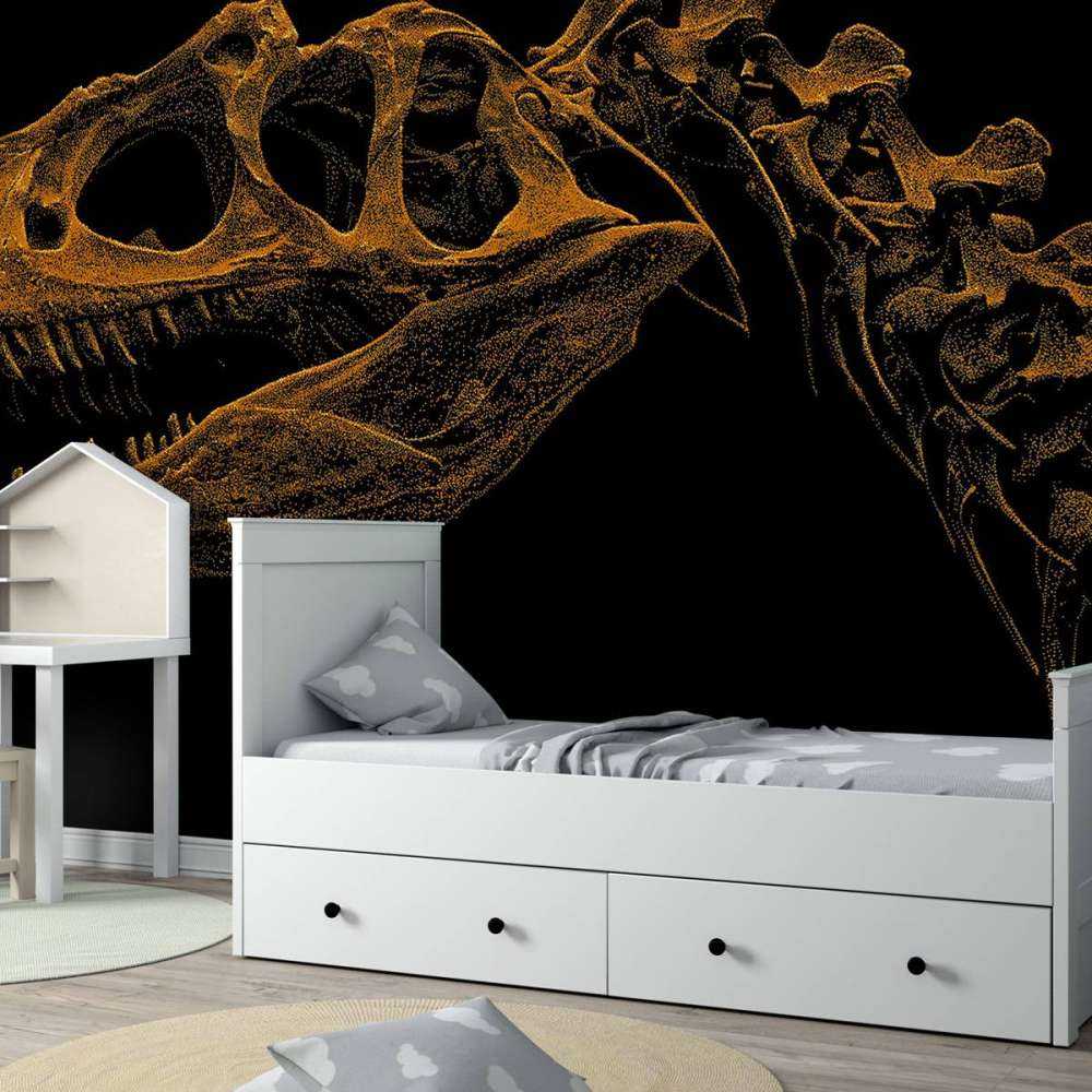 Skelet van een dinosaurus