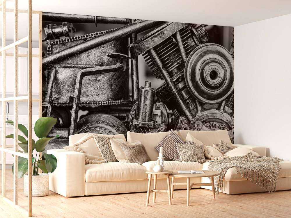 Motorblok van een motor