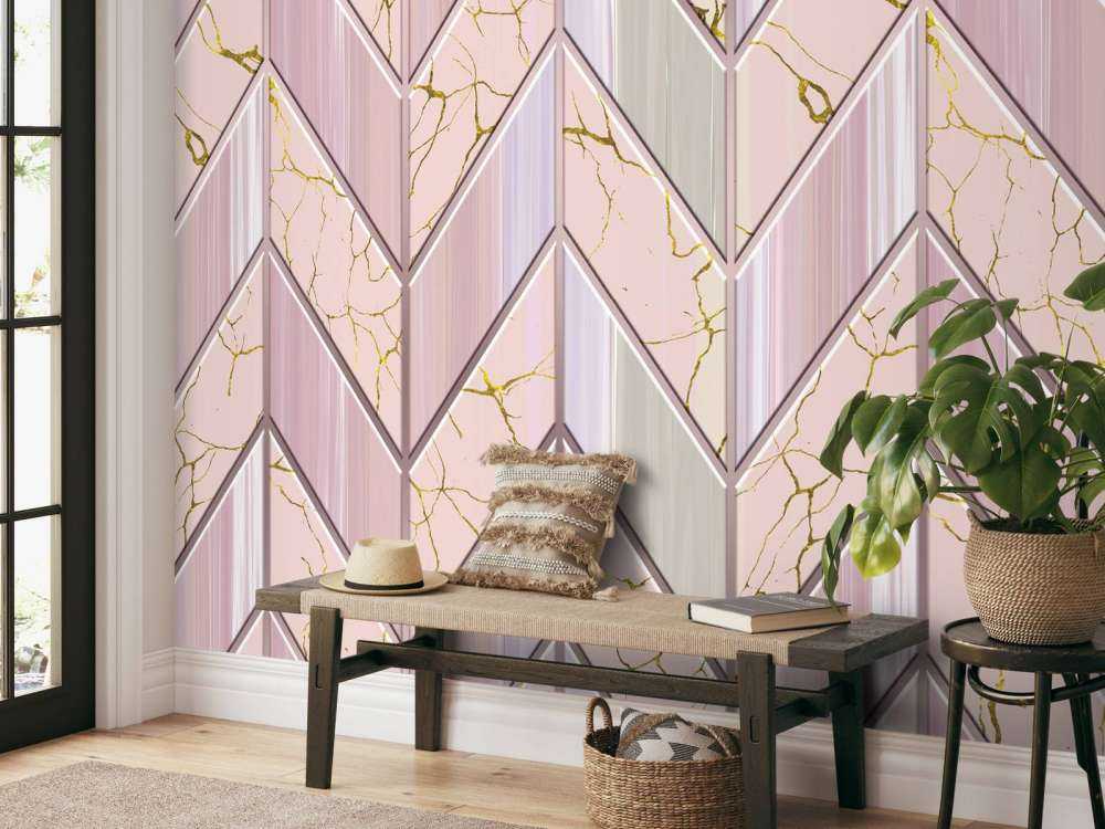 Tegelpatroon roze