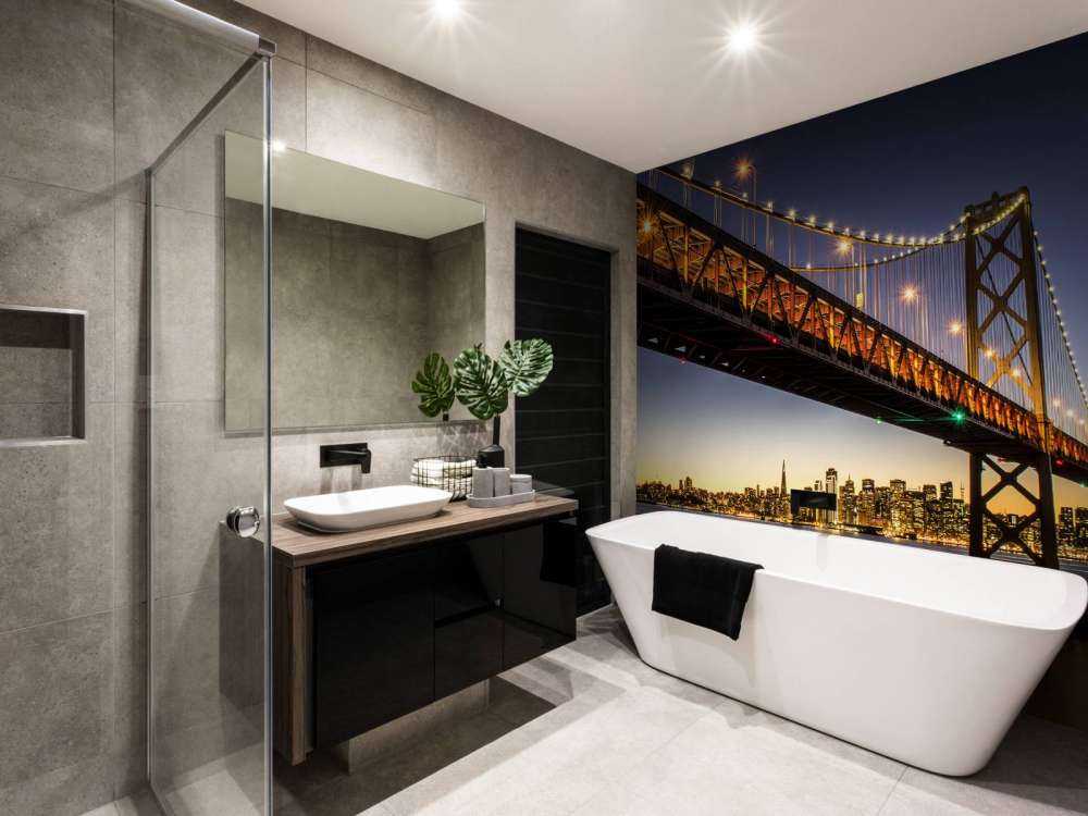 Bay Bridge met licht