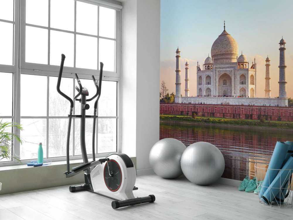 Taj Mahal in de ochtend