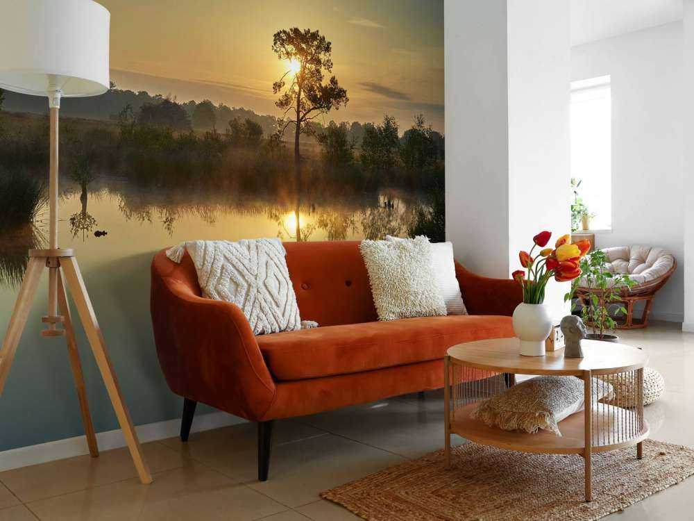 Zonsopkomst bij bosven