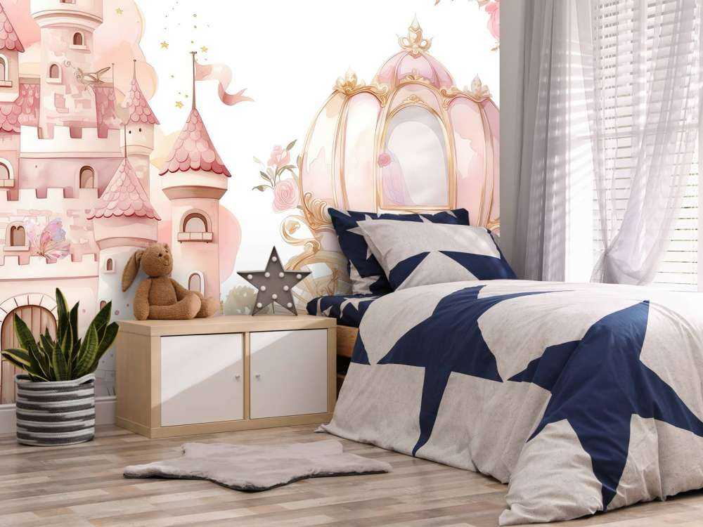 Sprookjeskasteel en rozenkoets