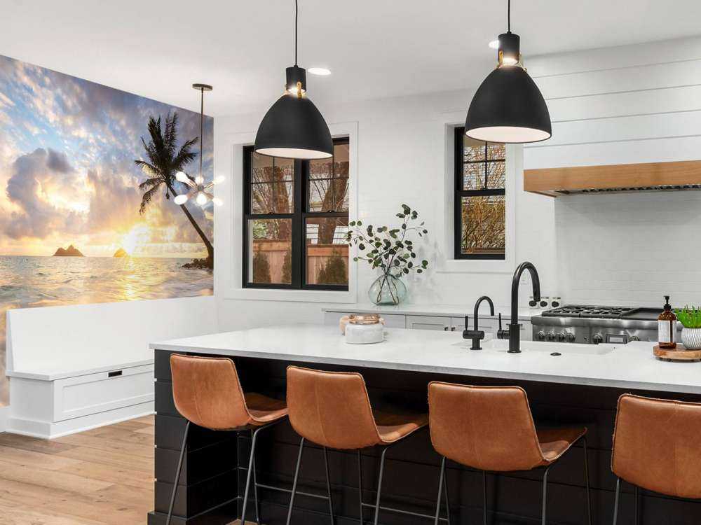 Langzaam licht op tropisch strand