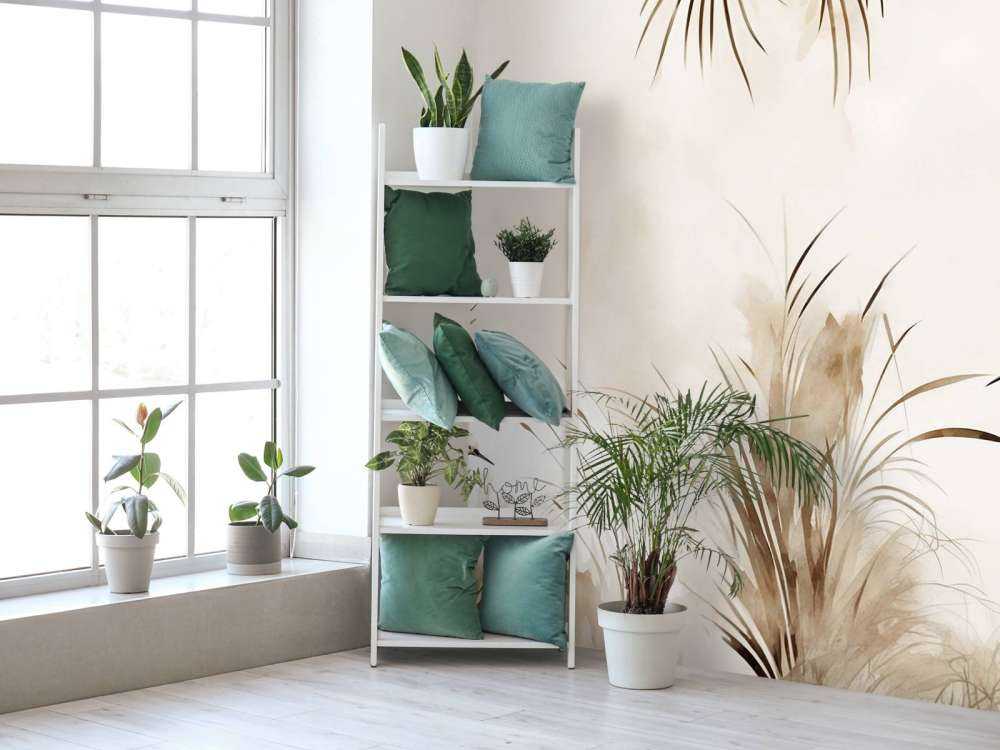 Cranes in Field Taupe