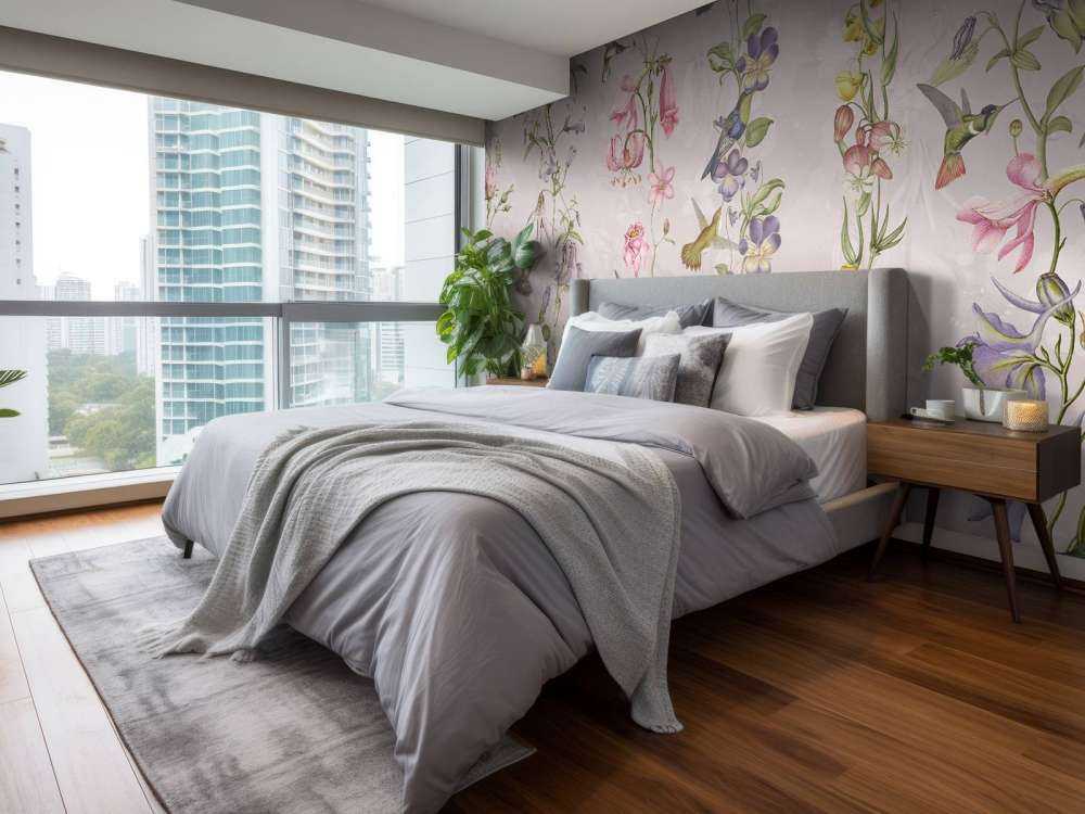 Weadow and Garden Flowers Pink