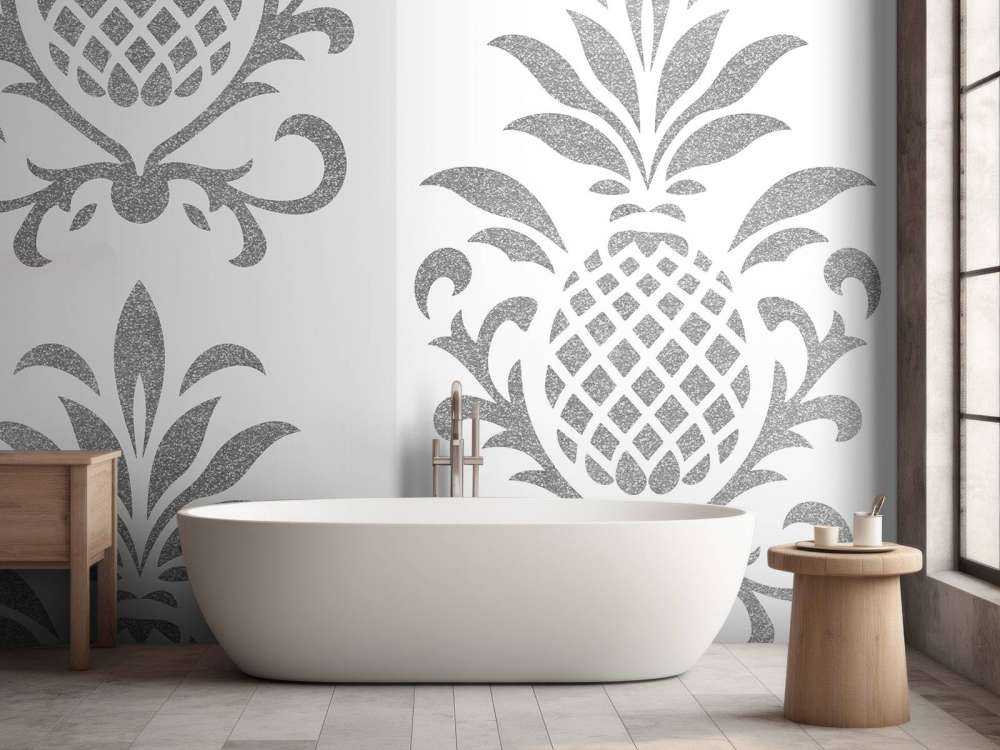 Royal Pineapple Elegance Silver Grey