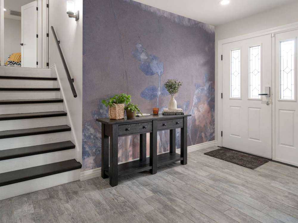 Wilde geranium en sneeuwbes - blauw