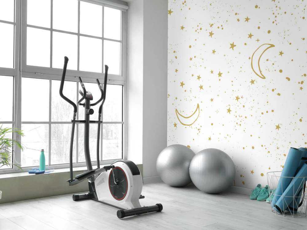 Gouden nachtlicht op wit