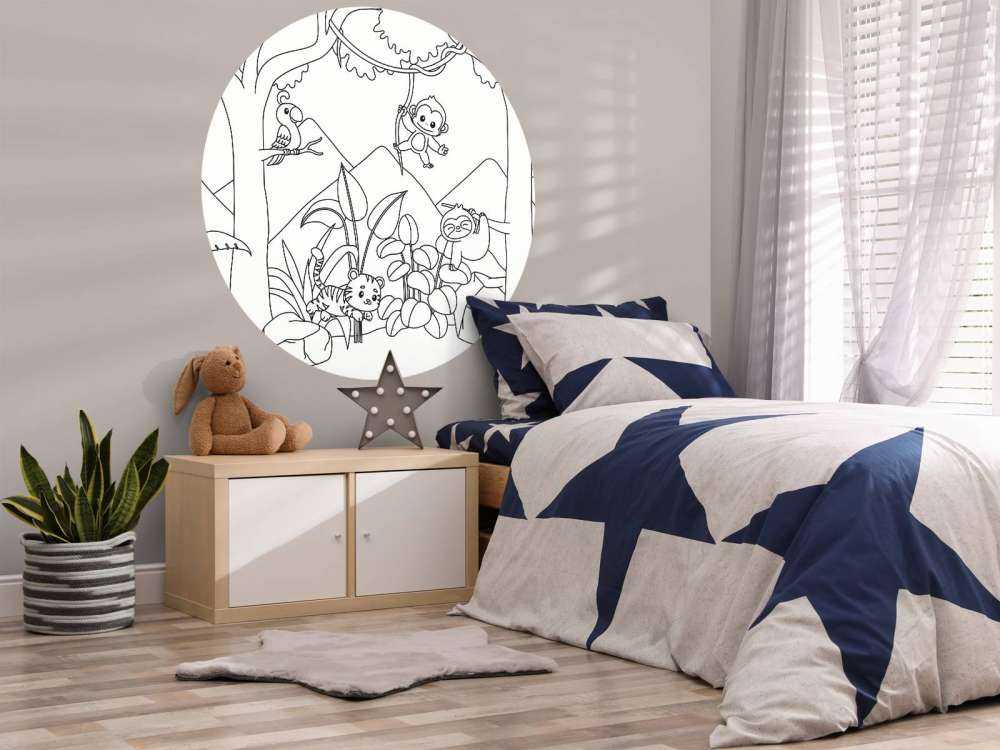 Speelse dierenpret in de jungle