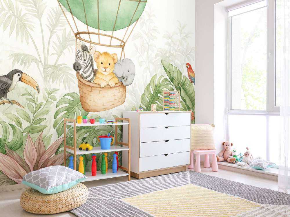 Jungleballon met kleine vrienden