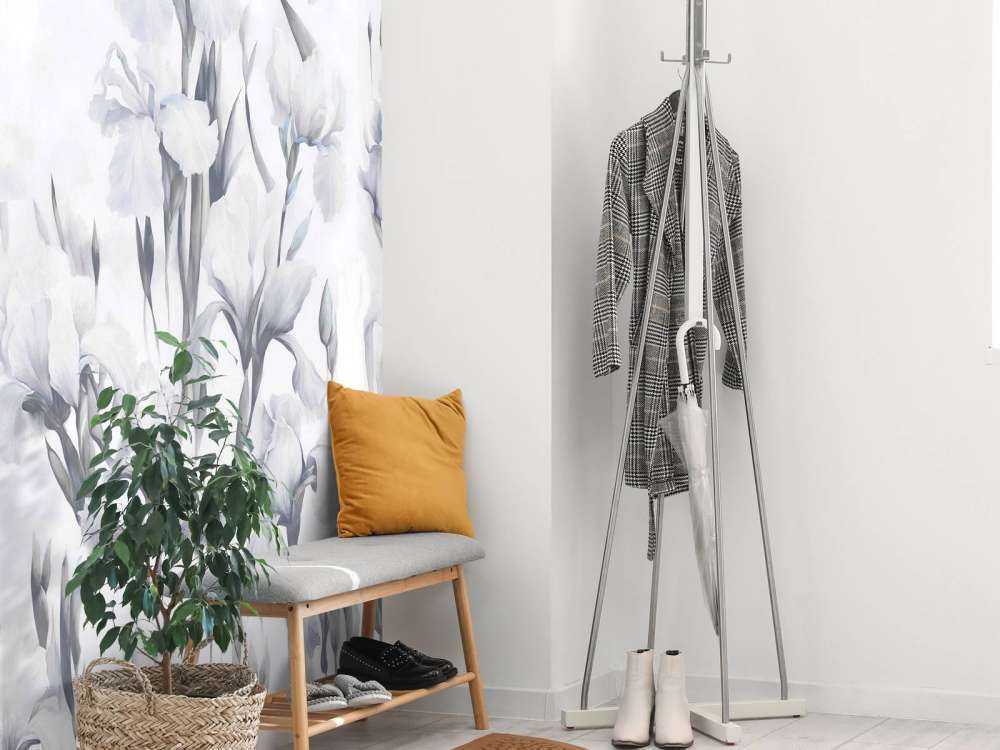 Irises Dance Seamless Gray