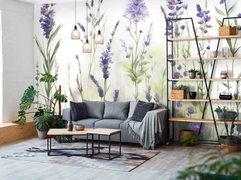 Lavender Glade Seamless Muted Lilac