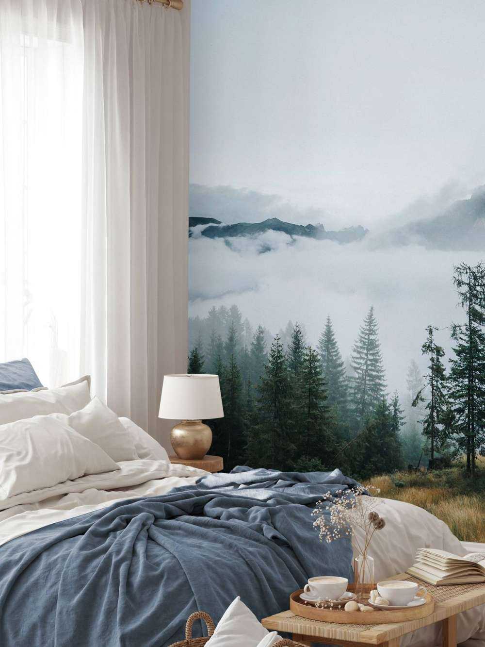 Ochtendmist over het Woud