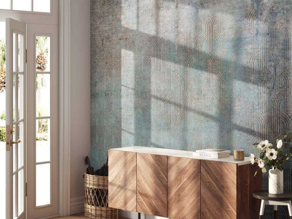 Verweerde art deco patinagloed