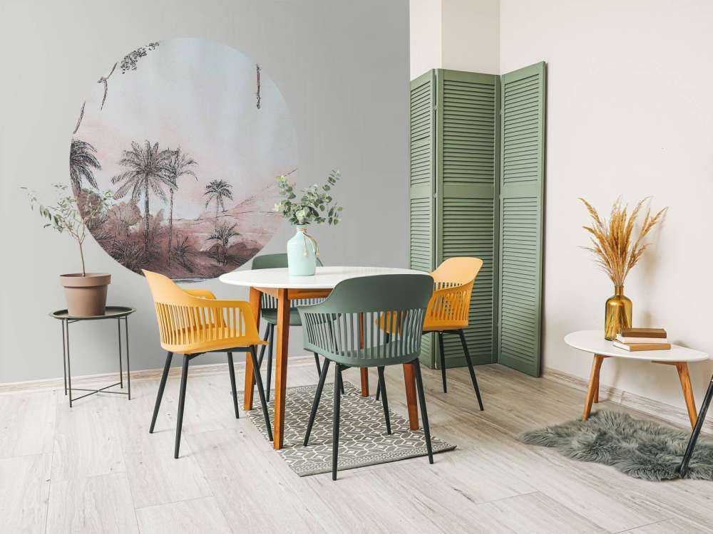 Palmenvallei in rozenlicht