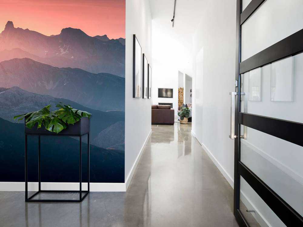 Bergen in zacht avondlicht