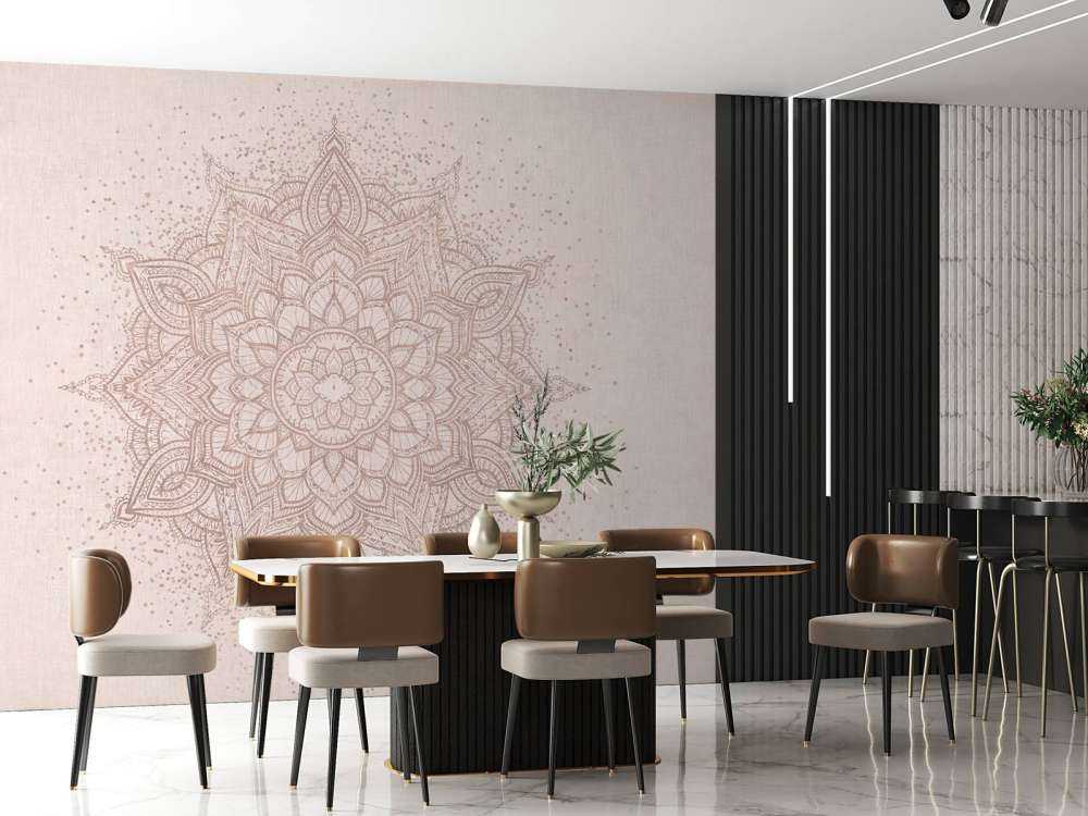 Zandkleurige mandala symfonie