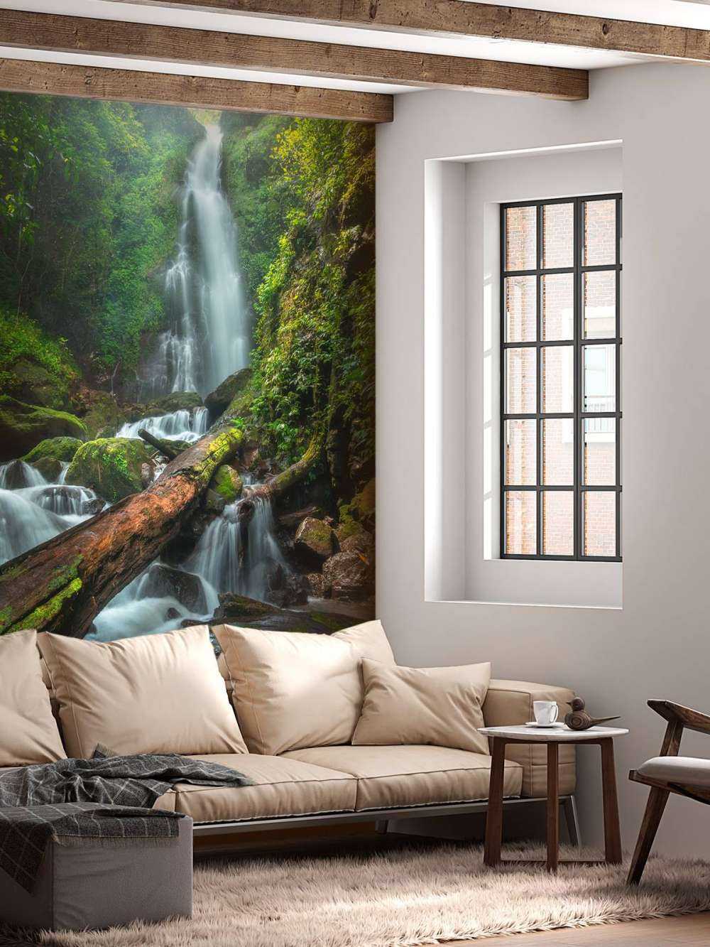 Close-up van waterval