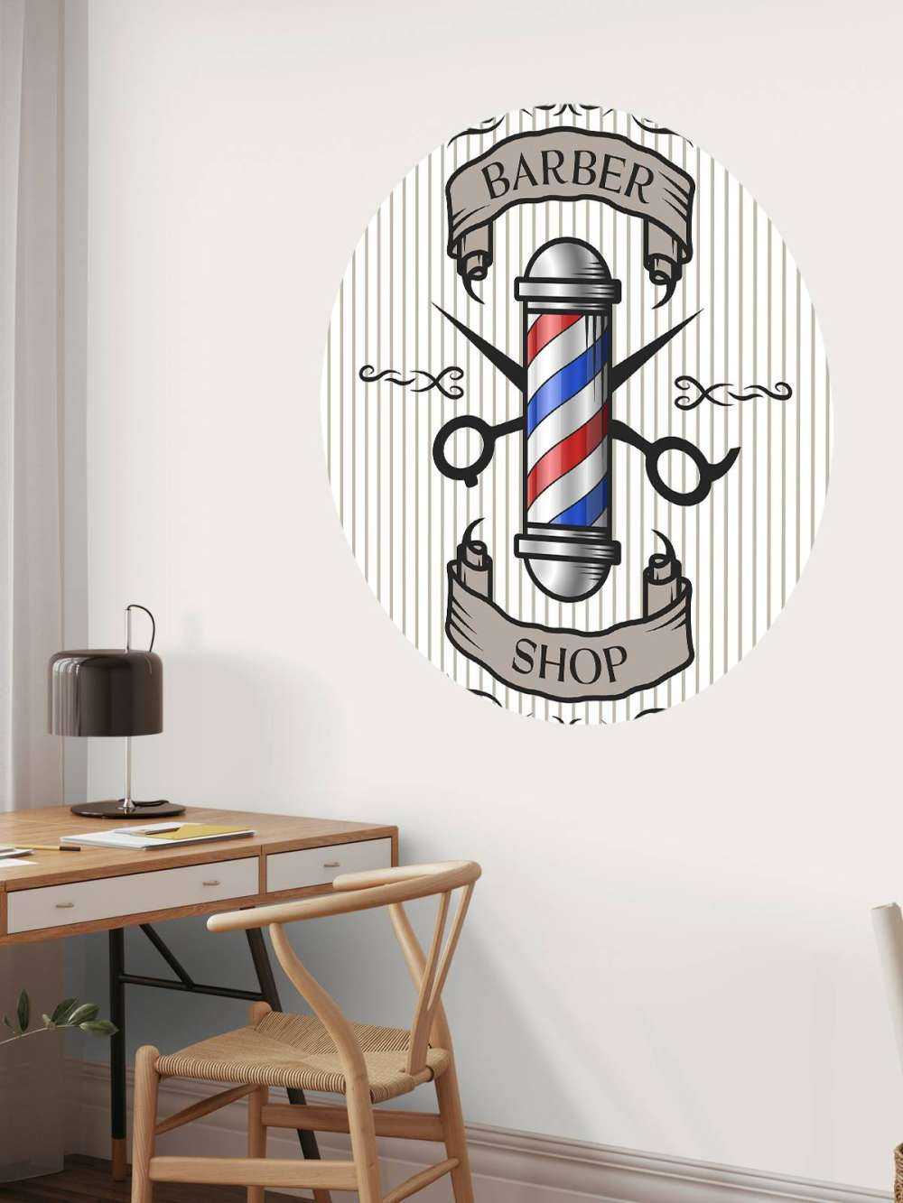 Vintage kapperszaak logo